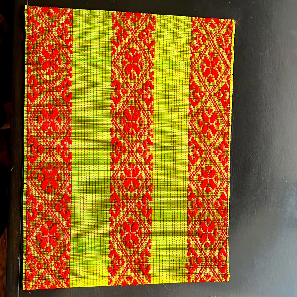 Set of 6 bamboo place mats